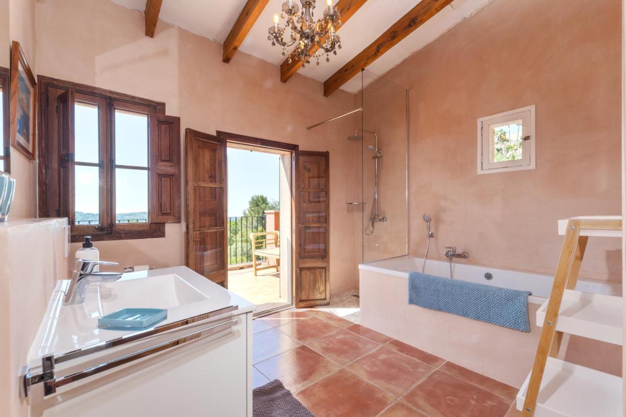 Wunderschöne ruhige Finca mit Pool in Galilea Galilea  Exterior foto
